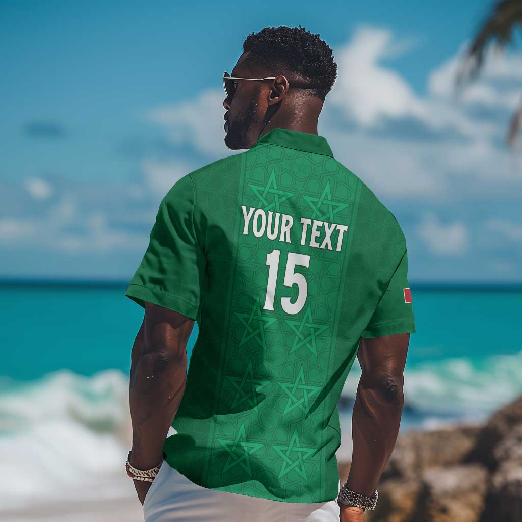 Custom Morocco Football Hawaiian Shirt Dima Maghrib