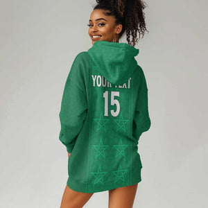 Custom Morocco Football Hoodie Dress Dima Maghrib