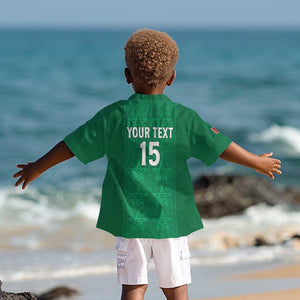 Custom Morocco Football Kid Hawaiian Shirt Dima Maghrib