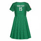 Custom Morocco Football Kid Short Sleeve Dress Dima Maghrib