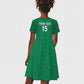 Custom Morocco Football Kid Short Sleeve Dress Dima Maghrib