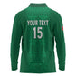Custom Morocco Football Long Sleeve Polo Shirt Dima Maghrib