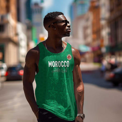 Custom Morocco Football Men Tank Top Dima Maghrib