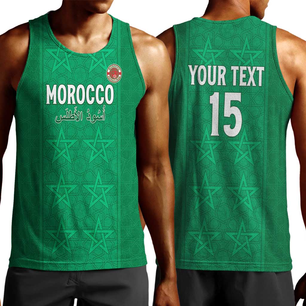 Custom Morocco Football Men Tank Top Dima Maghrib