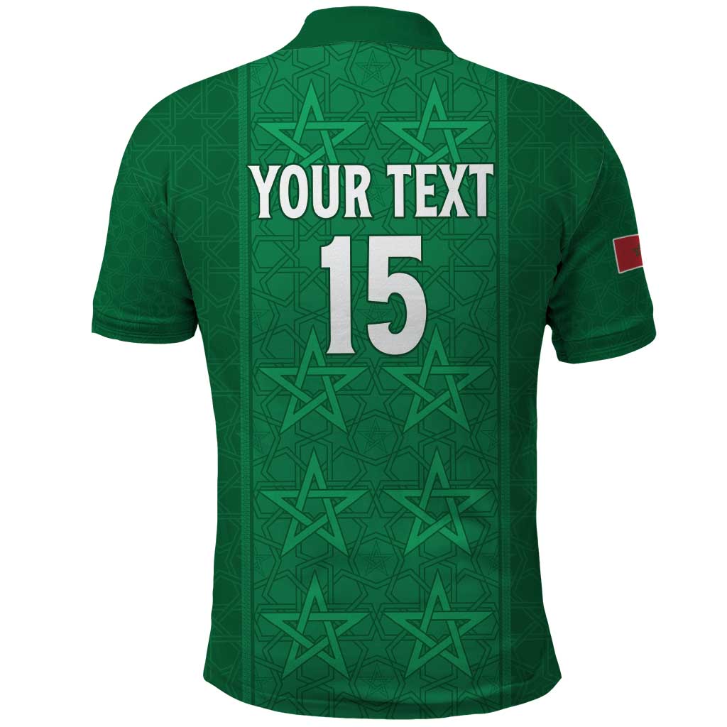 Custom Morocco Football Polo Shirt Dima Maghrib