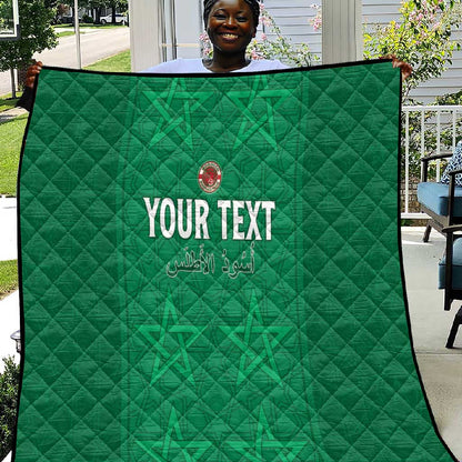 Custom Morocco Football Quilt Dima Maghrib
