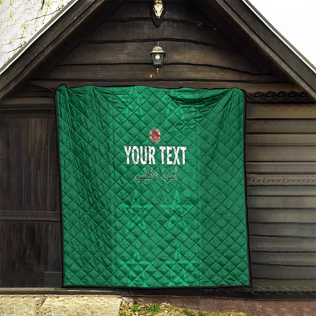 Custom Morocco Football Quilt Dima Maghrib