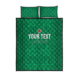 Custom Morocco Football Quilt Bed Set Dima Maghrib