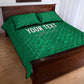 Custom Morocco Football Quilt Bed Set Dima Maghrib