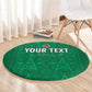 Custom Morocco Football Round Carpet Dima Maghrib