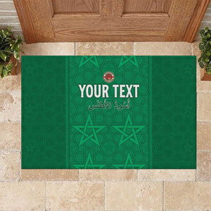 Custom Morocco Football Rubber Doormat Dima Maghrib