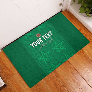 Custom Morocco Football Rubber Doormat Dima Maghrib