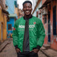 Custom Morocco Football Sleeve Zip Bomber Jacket Dima Maghrib