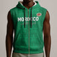 Custom Morocco Football Sleeveless Zip Hoodie Dima Maghrib - African Pride