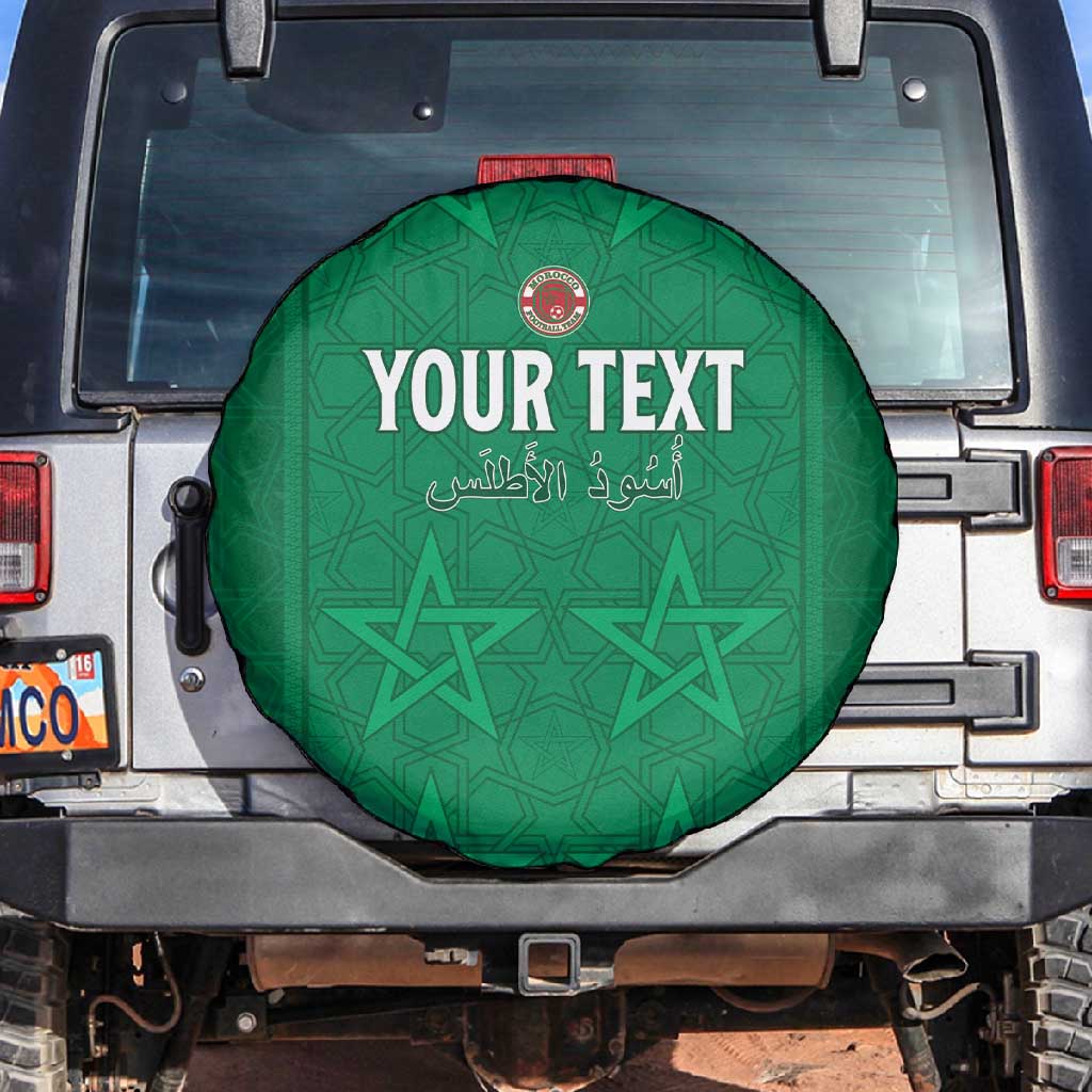 Custom Morocco Football Spare Tire Cover Dima Maghrib