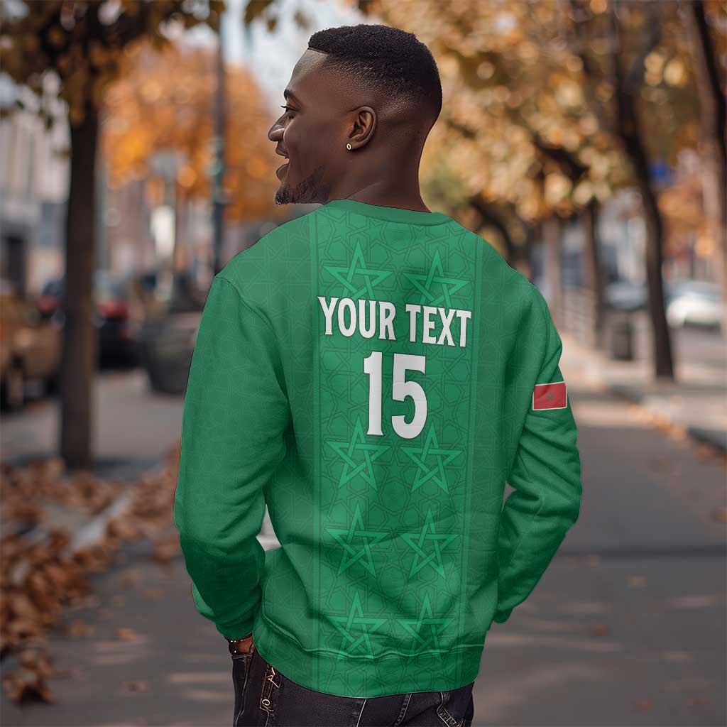 Custom Morocco Football Sweatshirt Dima Maghrib