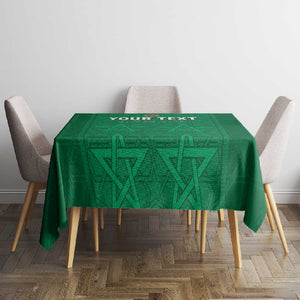 Custom Morocco Football Tablecloth Dima Maghrib