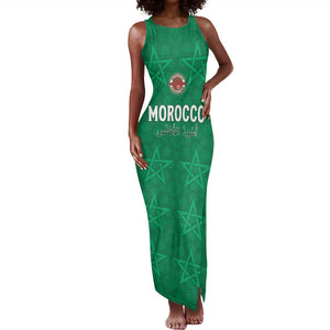 Custom Morocco Football Tank Maxi Dress Dima Maghrib