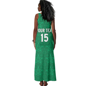 Custom Morocco Football Tank Maxi Dress Dima Maghrib