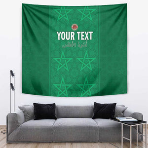 Custom Morocco Football Tapestry Dima Maghrib