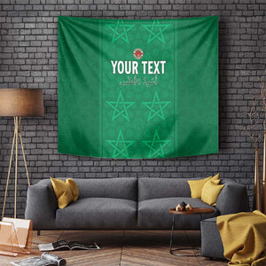 Custom Morocco Football Tapestry Dima Maghrib