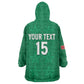 Custom Morocco Football Wearable Blanket Hoodie Dima Maghrib