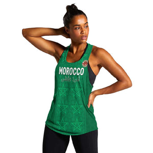 Custom Morocco Football Women Racerback Tank Dima Maghrib
