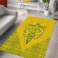 Custom Jamhuri ya Rwanda Football Area Rug Go Amavubi Go