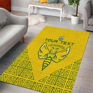 Custom Jamhuri ya Rwanda Football Area Rug Go Amavubi Go