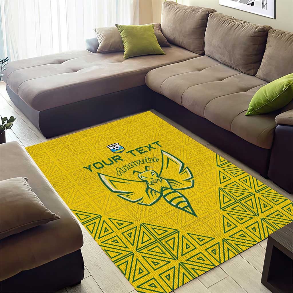 Custom Jamhuri ya Rwanda Football Area Rug Go Amavubi Go