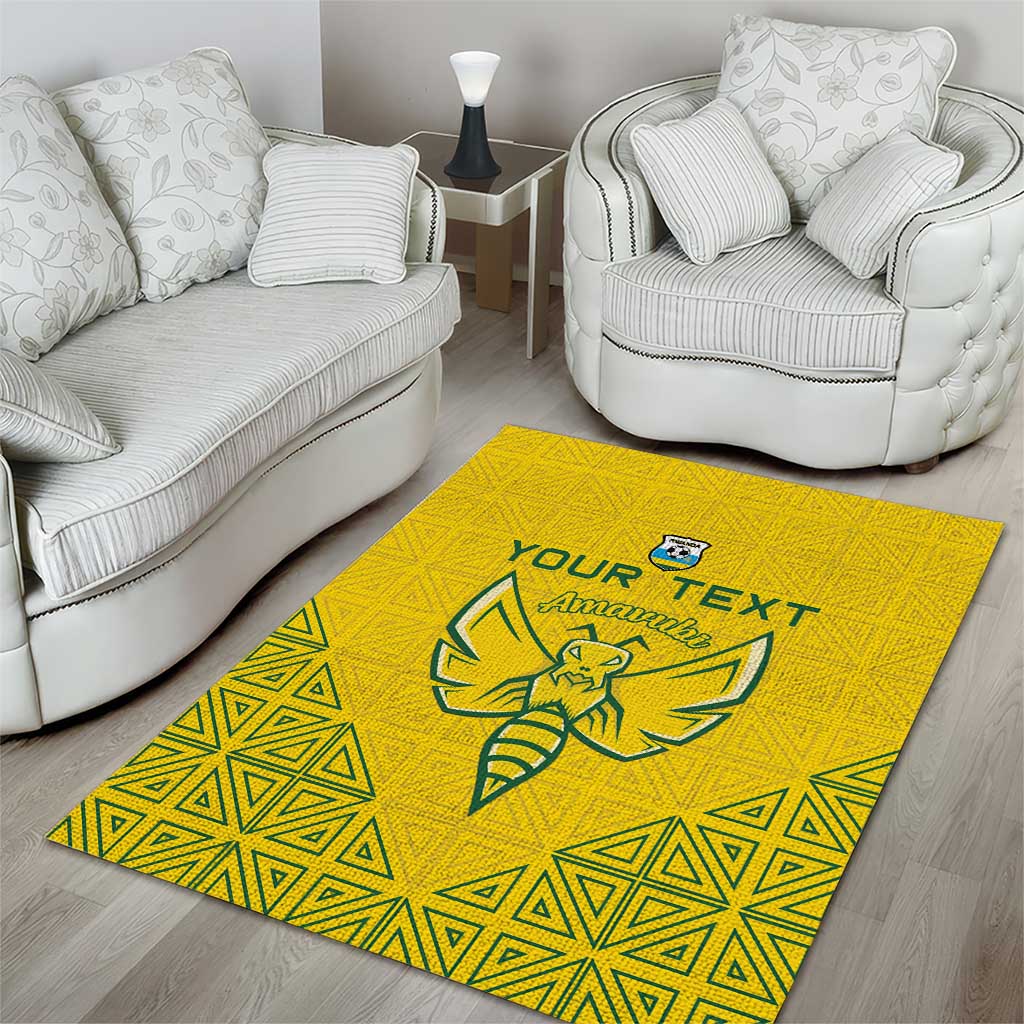 Custom Jamhuri ya Rwanda Football Area Rug Go Amavubi Go