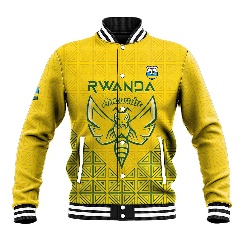 Custom Jamhuri ya Rwanda Football Baseball Jacket Go Amavubi Go