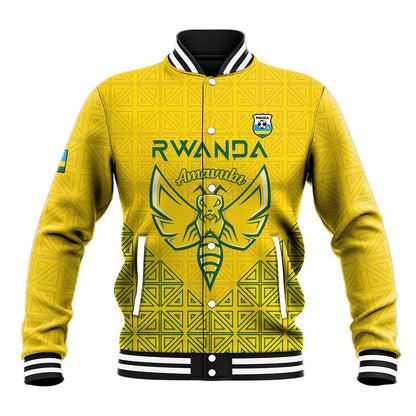Custom Jamhuri ya Rwanda Football Baseball Jacket Go Amavubi Go