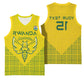 Custom Jamhuri ya Rwanda Football Basketball Jersey Go Amavubi Go - African Pride