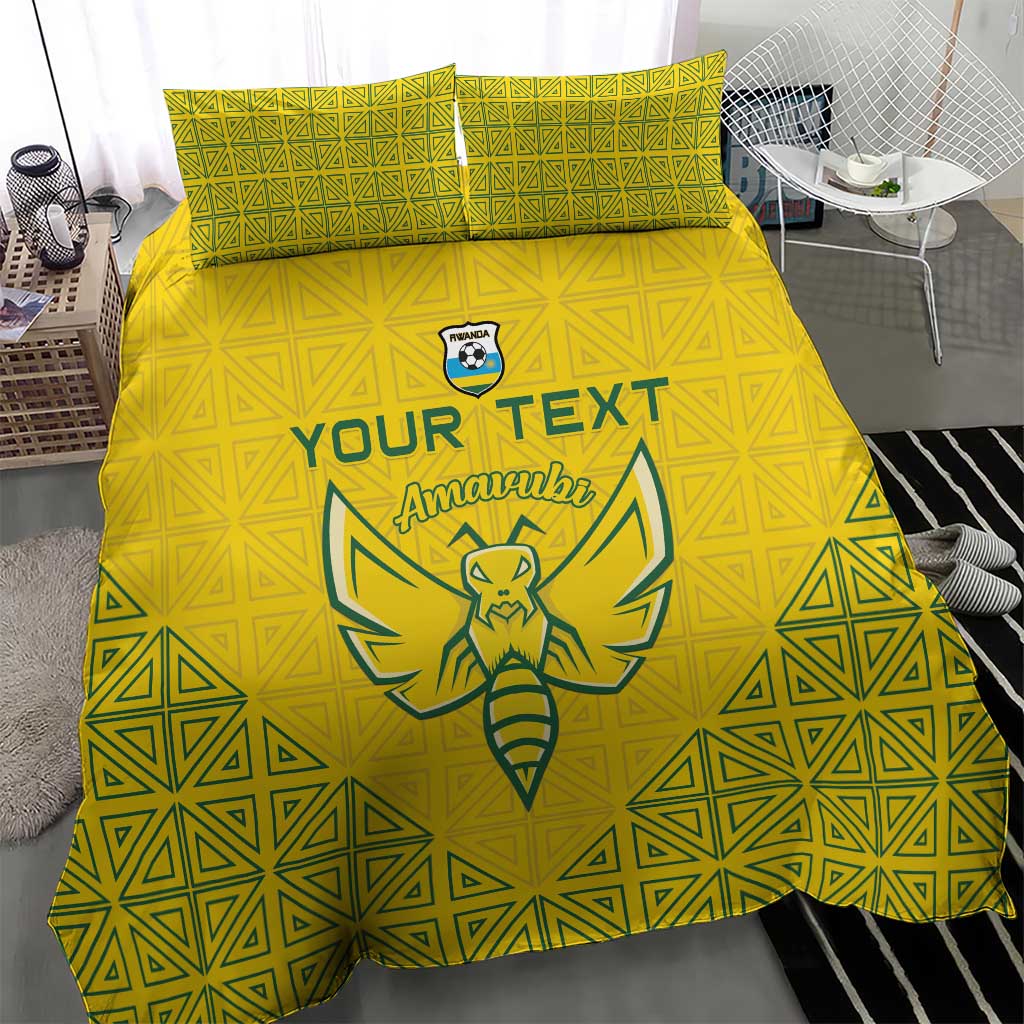 Custom Jamhuri ya Rwanda Football Bedding Set Go Amavubi Go