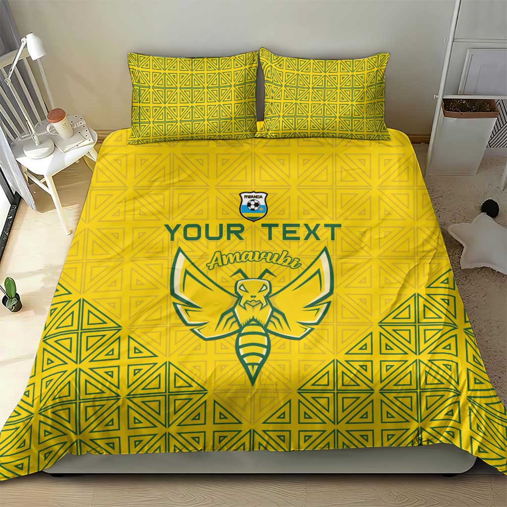Custom Jamhuri ya Rwanda Football Bedding Set Go Amavubi Go