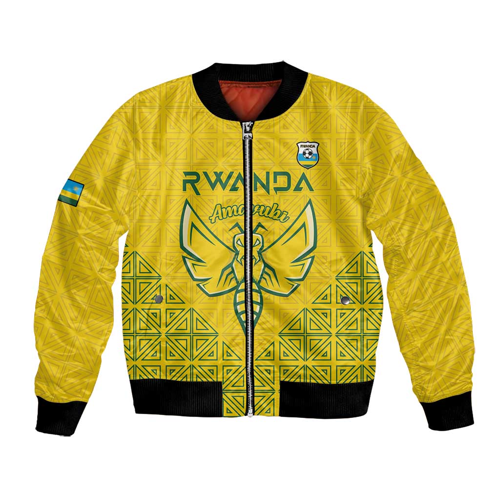 Custom Jamhuri ya Rwanda Football Bomber Jacket Go Amavubi Go