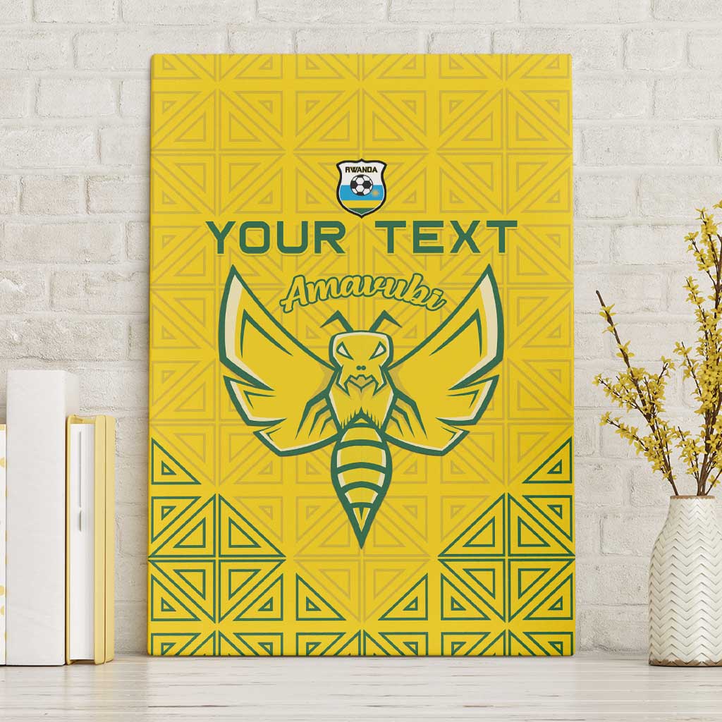 Custom Jamhuri ya Rwanda Football Canvas Wall Art Go Amavubi Go