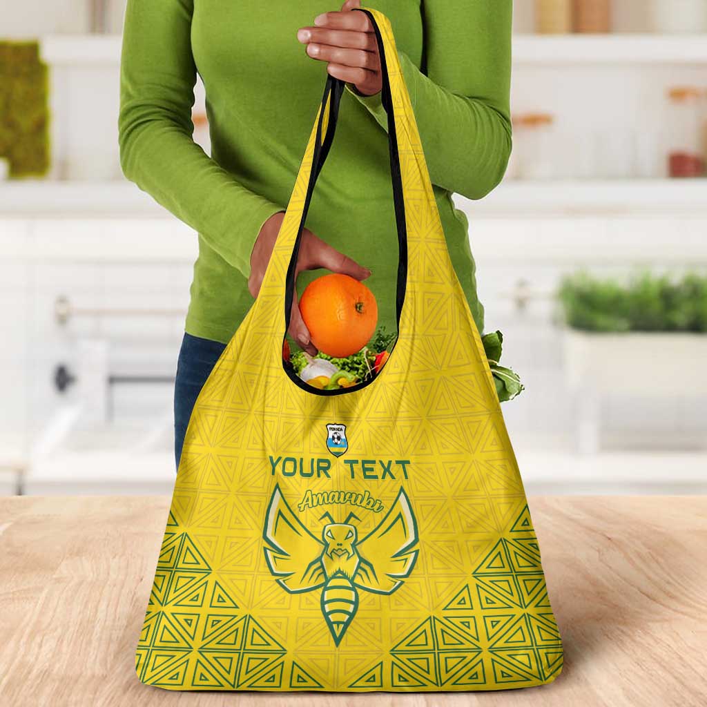 Custom Jamhuri ya Rwanda Football Grocery Bag Go Amavubi Go