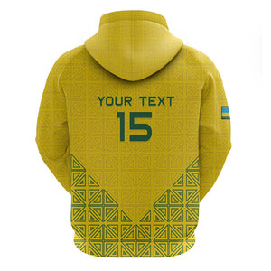 Custom Jamhuri ya Rwanda Football Hoodie Go Amavubi Go