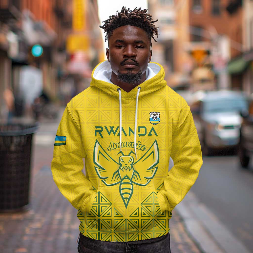 Custom Jamhuri ya Rwanda Football Hoodie Go Amavubi Go