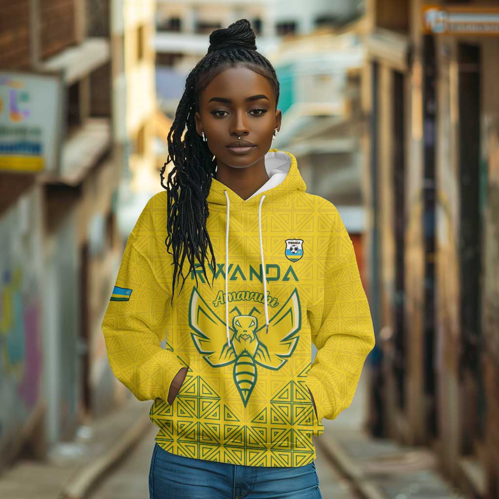 Custom Jamhuri ya Rwanda Football Hoodie Go Amavubi Go