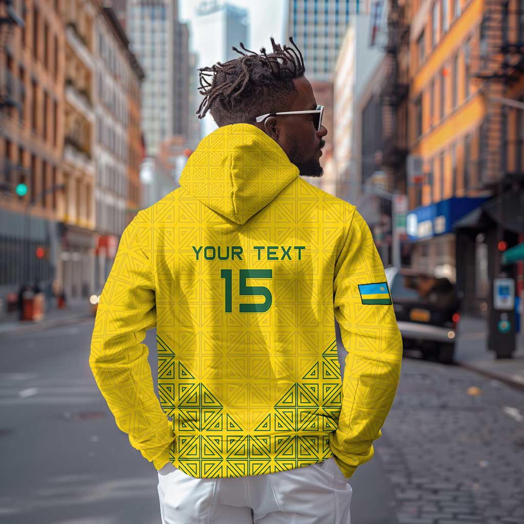 Custom Jamhuri ya Rwanda Football Hoodie Go Amavubi Go