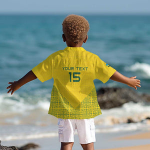 Custom Jamhuri ya Rwanda Football Kid Hawaiian Shirt Go Amavubi Go