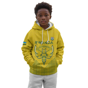 Custom Jamhuri ya Rwanda Football Kid Hoodie Go Amavubi Go