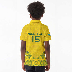 Custom Jamhuri ya Rwanda Football Kid Polo Shirt Go Amavubi Go