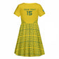 Custom Jamhuri ya Rwanda Football Kid Short Sleeve Dress Go Amavubi Go