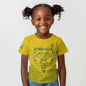 Custom Jamhuri ya Rwanda Football Kid T shirt Go Amavubi Go