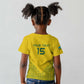 Custom Jamhuri ya Rwanda Football Kid T shirt Go Amavubi Go