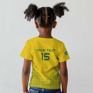 Custom Jamhuri ya Rwanda Football Kid T shirt Go Amavubi Go